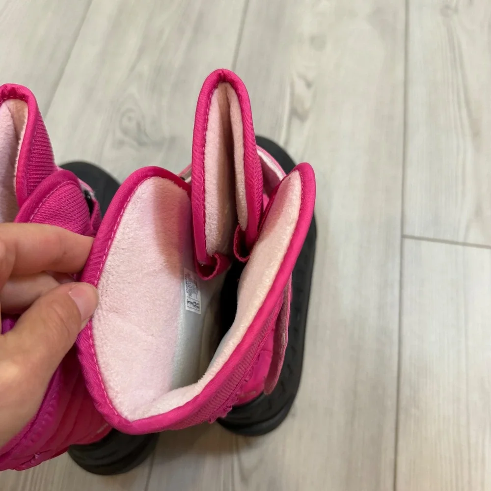 Columbia Powderbug Plus II Snow Boots Pink Black Girls Size 3 BY6077-695 400g